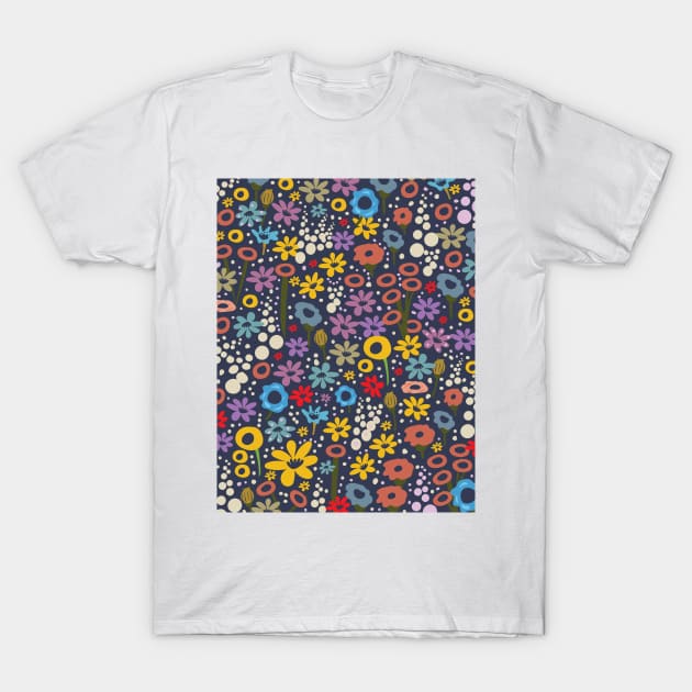 Floral Pattern T-Shirt by nickemporium1